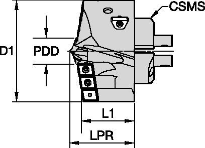 Modular Drilling • Drill Head with DFC inserts