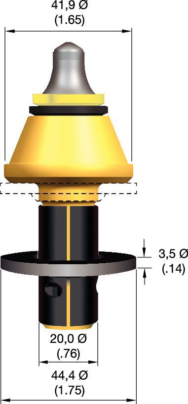 RoadRazor II™ • Mango de serie RZ 20 mm (0.76")