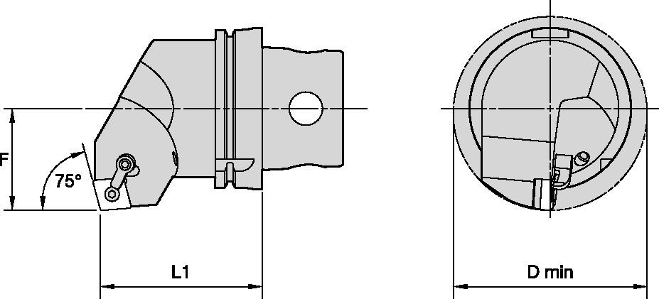 MCKN 75°-KM4X-メトリックCU