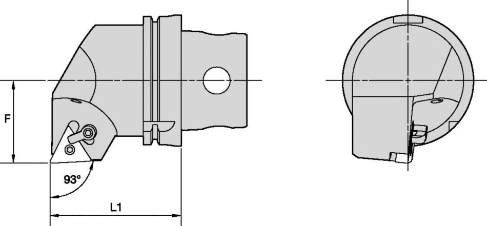 MTJN 93°-KM4X Metric CU Tool Holders & Adapters - 5337719 - Kennametal
