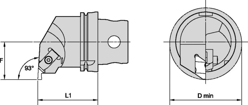 NE 90°-KM4X-Metric CU Tool Holders & Adapters - 5337757 - Kennametal