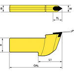 Хвостовик 27 мм (0.51" x 1.05")