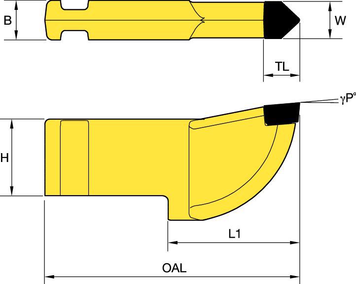 30mm (.61" x 1.18") 钻杆