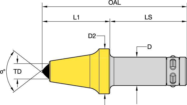 Slim Tool 35 Underground Mining - 3383451 - Kennametal