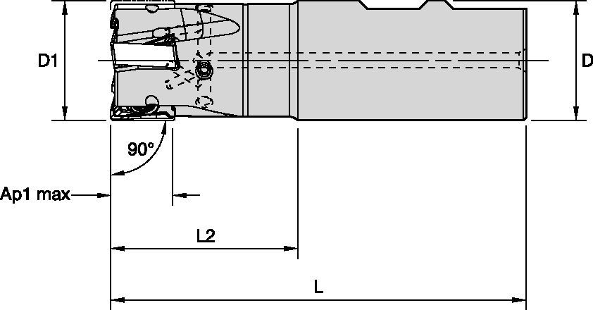 Shoulder Milling • End Mill • Weldon Shank