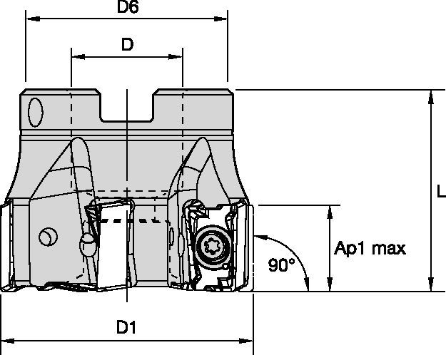 Shoulder milling cutter for multiple materials