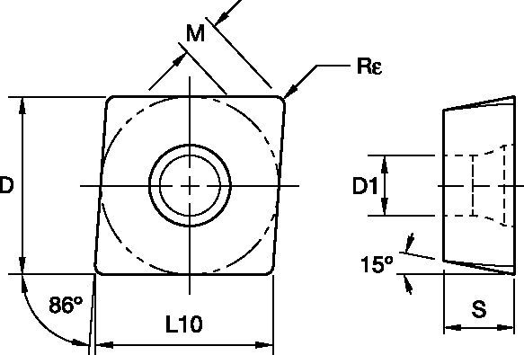 M900 - Indexable Inserts - MDHX 5903708 - WIDIA