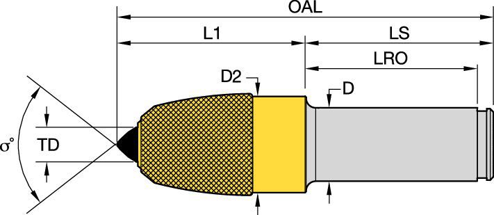 52mm (2.06") Shank • Heavy