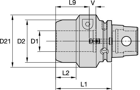 Portaherramientas hidráulico HydroForce™ (HT) de alto par motor