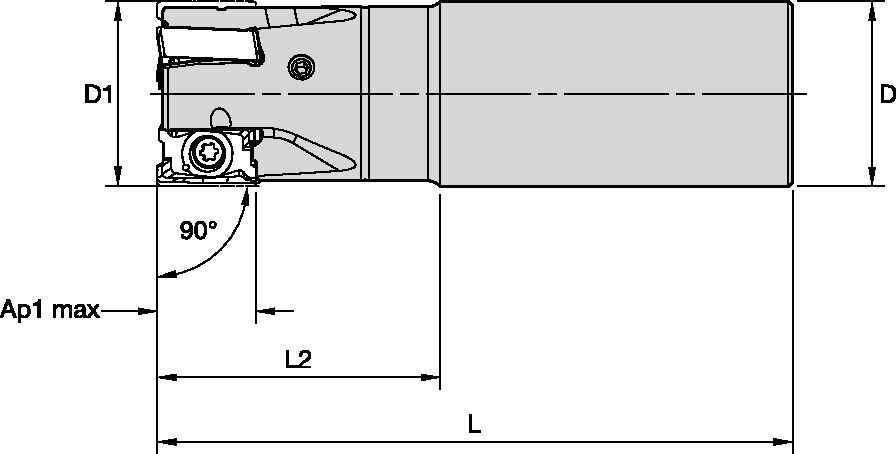 Mill 4-15™ • End Mill • Cylindrical Shank • Metric