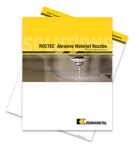 ROCTEC Abrasive Waterjet Nozzles Brochure Cover