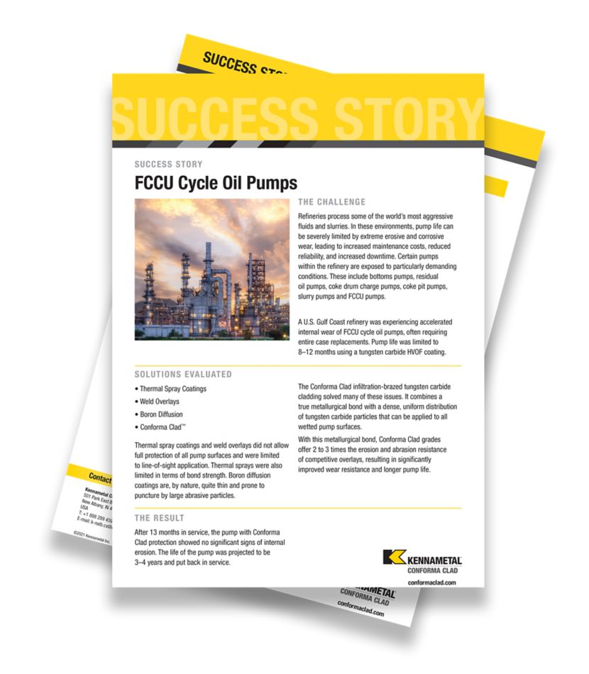 Success Story: FCCU Cycle Oil Pumps Cover