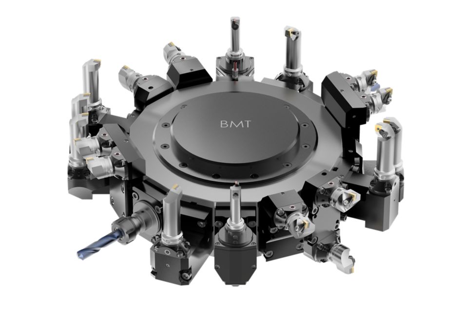 Bolt Mounted (BMT) Turret Adapted Clamping Unit with KM Tooling