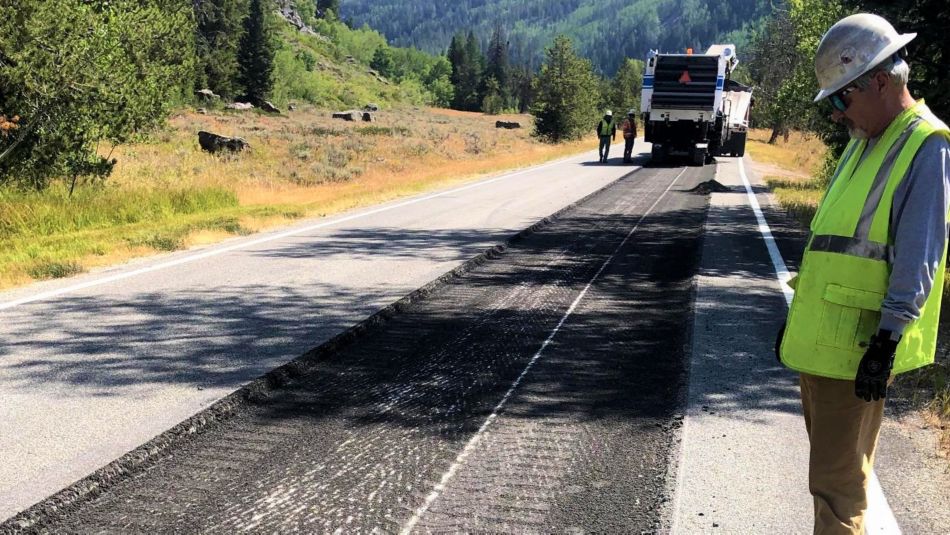 Construction Worker Road Milling