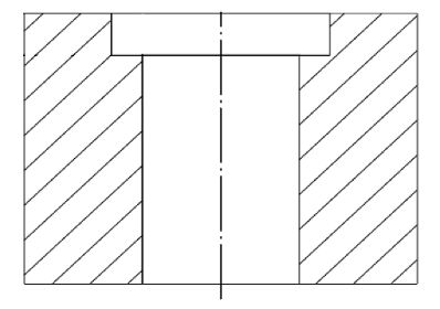 Counterbore Line Drawing