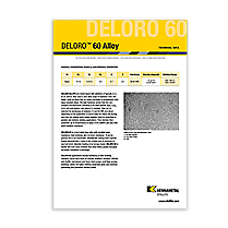 Deloro 60 Alloy Data Sheet Cover