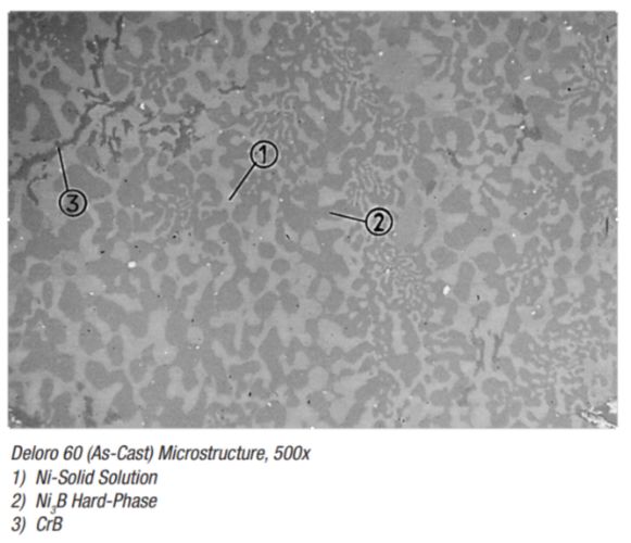 Deloro 60 (as-cast) Microstructure, 500X