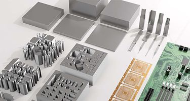 Kennametal EDM blocks with stamped parts and other metalformed components