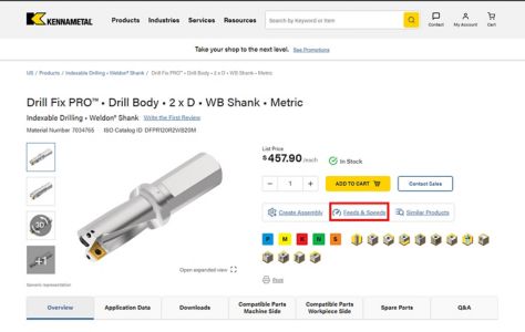 Feeds and Speeds Step 1 Indexable or Modular Tooling