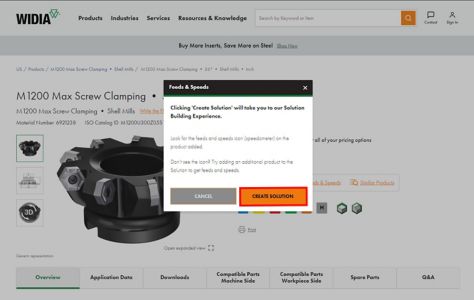 Feeds and Speeds Step 1 Indexable or Modular Tooling