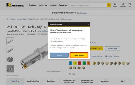 Feeds and Speeds Step 2 Indexable or Modular Tooling