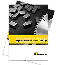 Tungsten Carbide and Stellite Saw Tips Catalog Cover