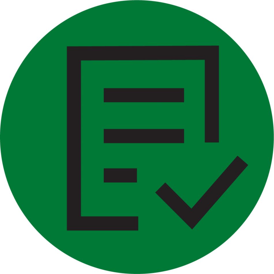 Form Icon in Green Circle