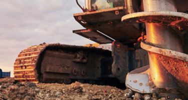 Construction equipment foundation drilling