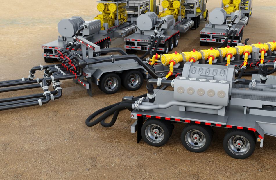 Fracturing unit trucks