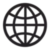 Globe Icon (Black)