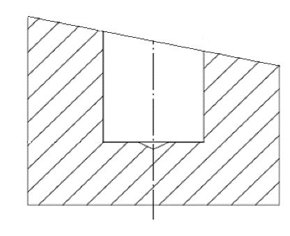 Inclined Entry Line Drawing