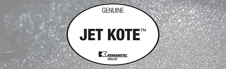 Jet Kote Label on Powder Background Banner