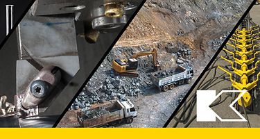 Kennametal metal cutting tools and a mining site