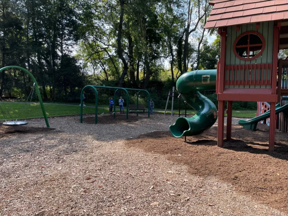 Kennametal Employees Working at a Playground