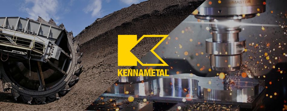 Construction and Metal Cutting Operations Side by Side with a Kennametal Logo