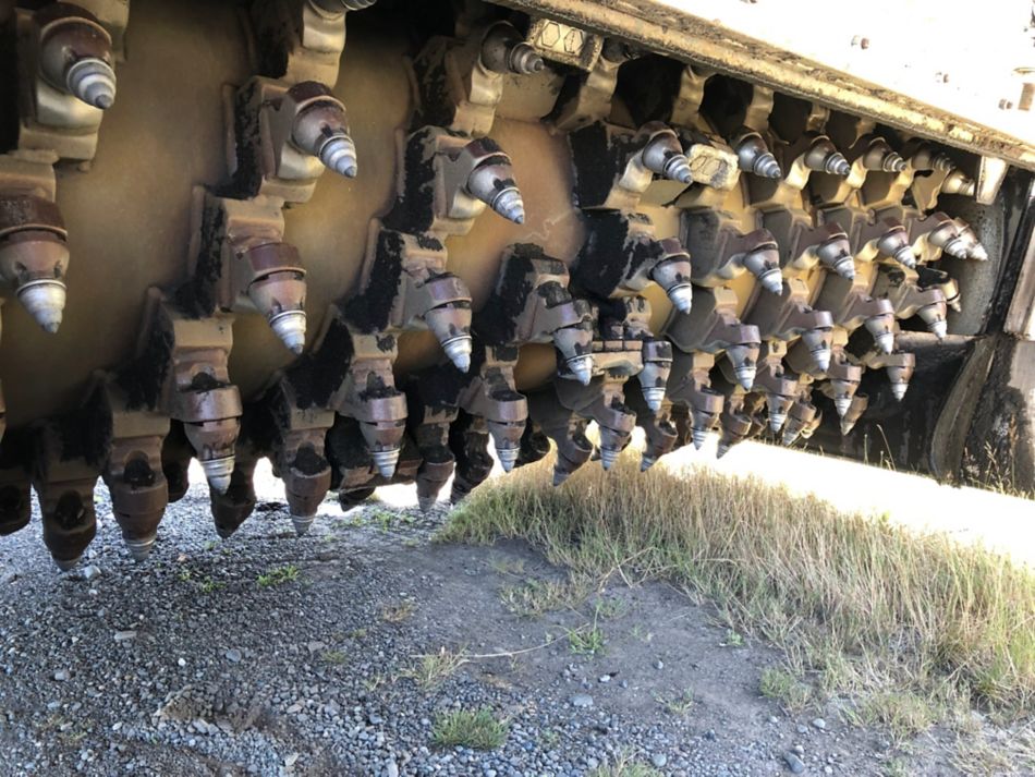 Kennametal Road Milling Teeth in a Drum