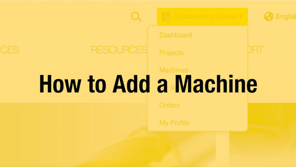 How to Add a Machine
