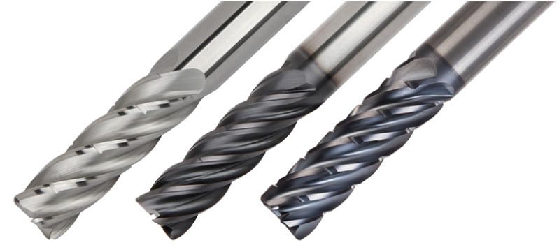 KOR 5 DA, KOR 5 DS, and KOR 6 DT solid carbide end mills