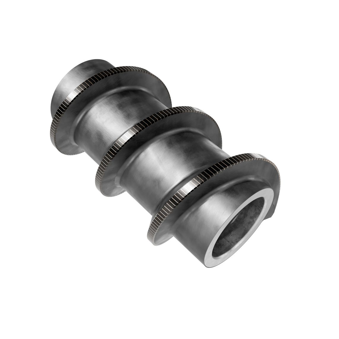 Kennametal KR855 Tiled Extruder Screw Segment used in Twin Screw Extruders