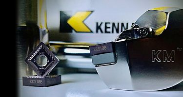 Kennametal KM tool holder with inserts