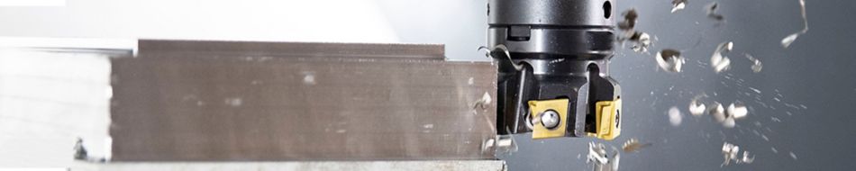 Mill 4-12KT Cutting Through a Workpiece Skinny Banner