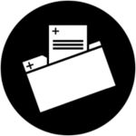 New Project Engineering Icon - Folder with papers icon