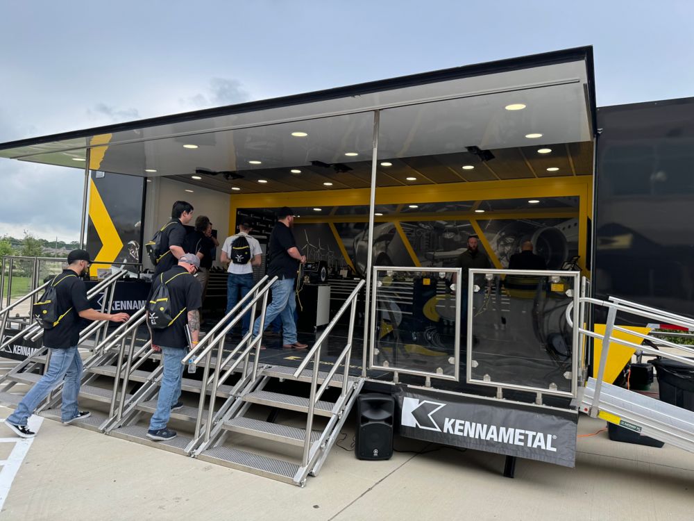 People Exploring the Truck at the Metal Cutting Tour 2024