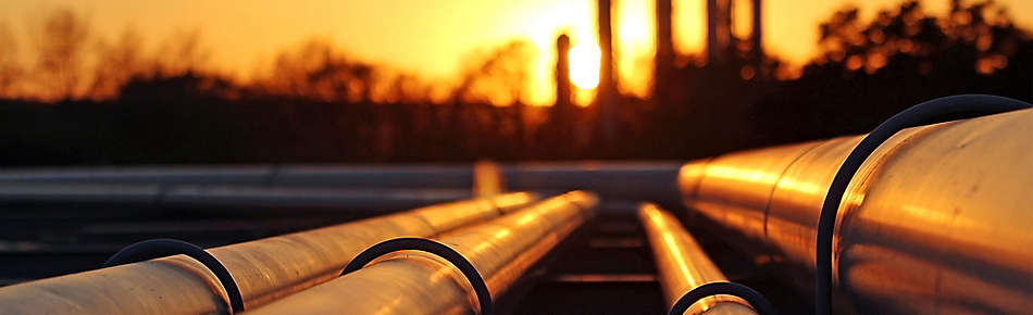 Pipes with Sunset Banner