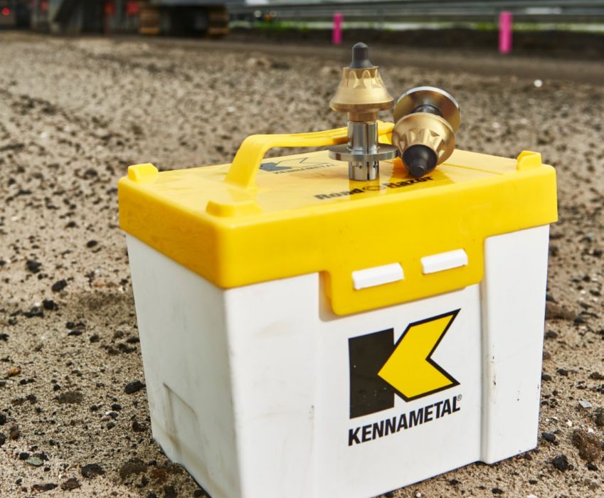 Road King Teeth at a Construction Site on a Kennametal Cooler