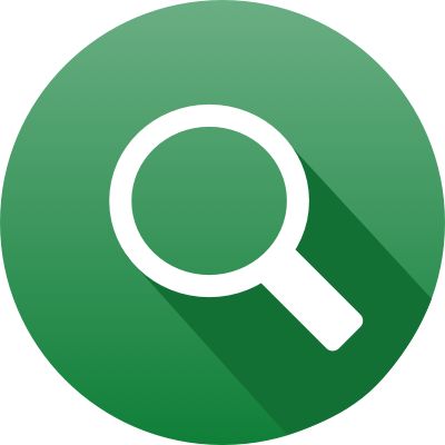 Search Icon in Green Circle