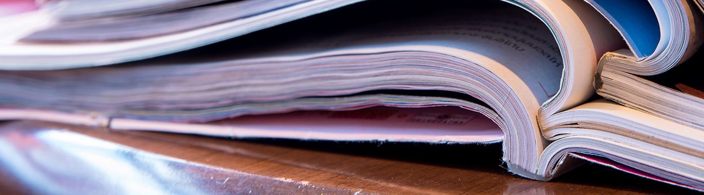 Stack of catalogs