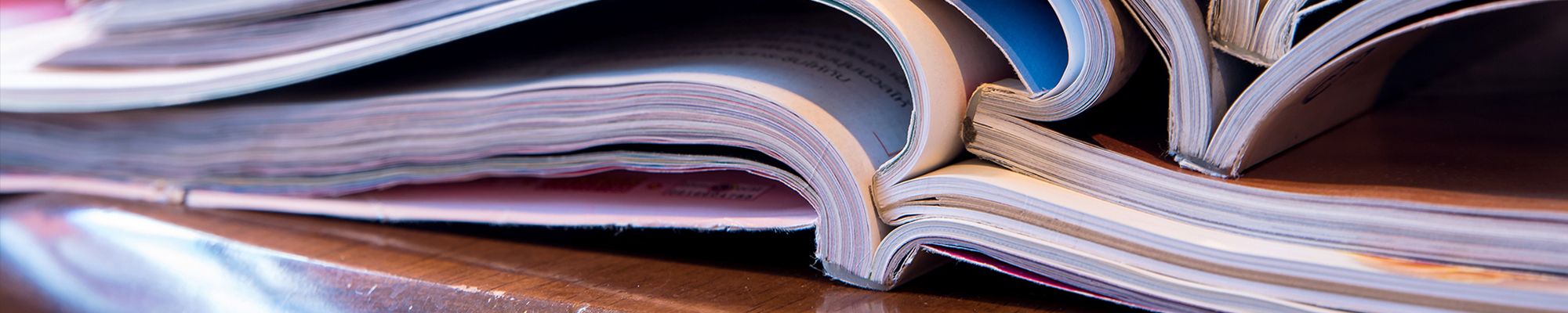 Stack of catalogs