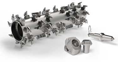 Various pieces of Kennametal surface mining equipment