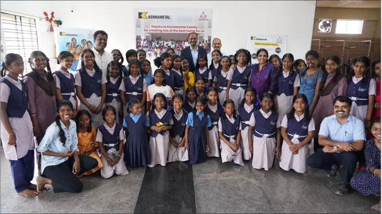 The Kennametal India Team at Makkala Dhama